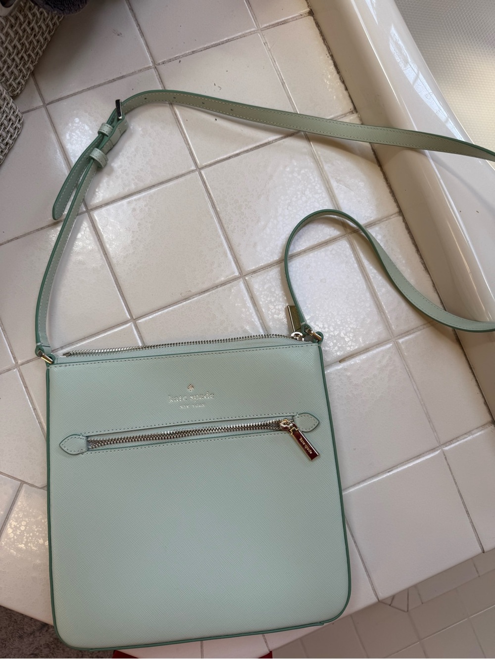 kate spade pale mint crossbody bag